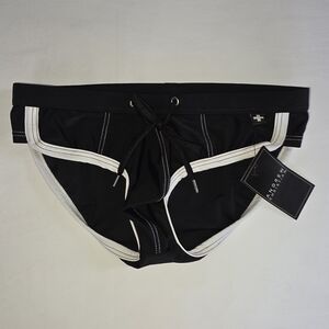 Andrew Christian Black and White Bikini Briefs